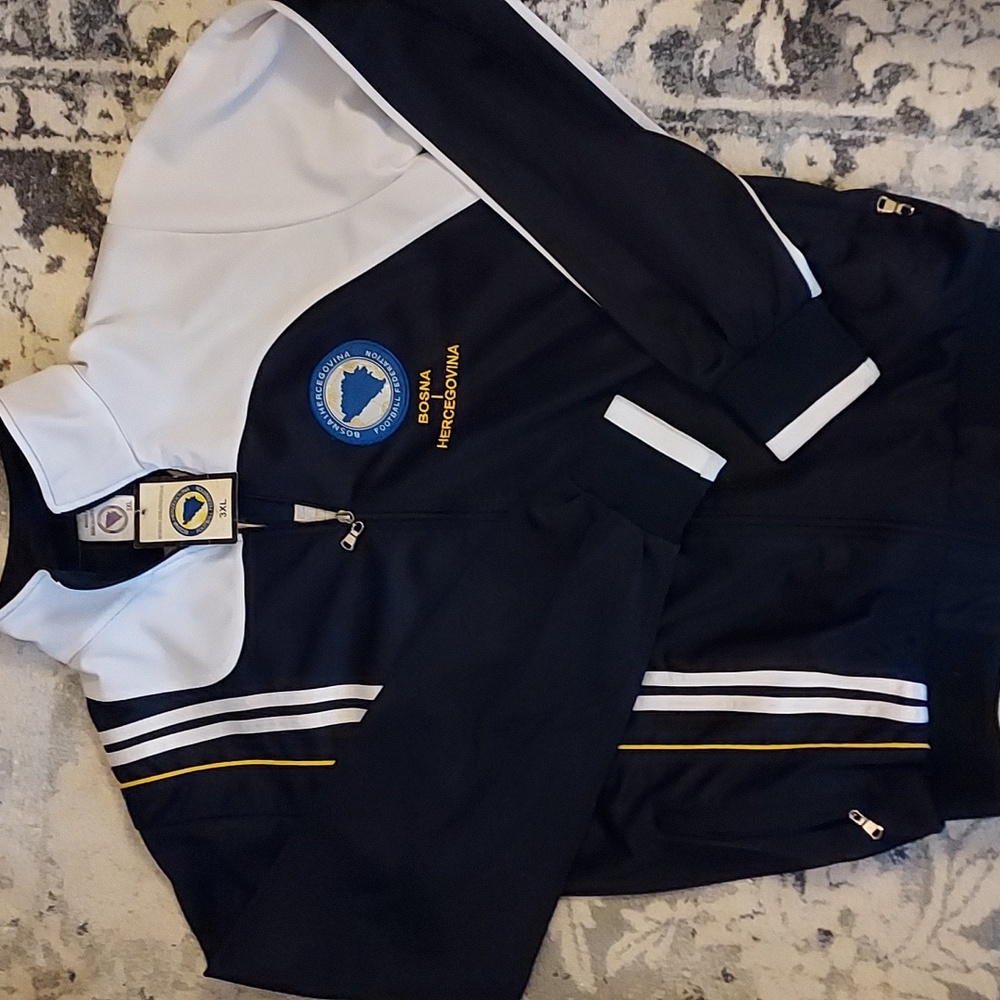 BosnaHercegovina Soccer Football Track Gym Full Zip Jacket sz 3xl